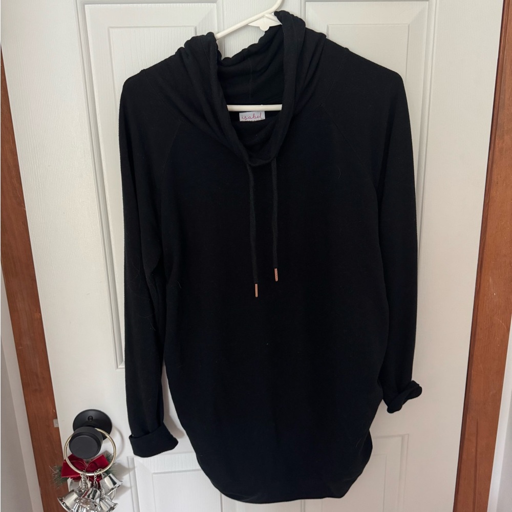 Isabel maternity Black Cowl Neck casual sweater sweatshirt